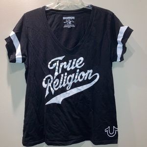 Womens XL true religion v neck t-shirt
